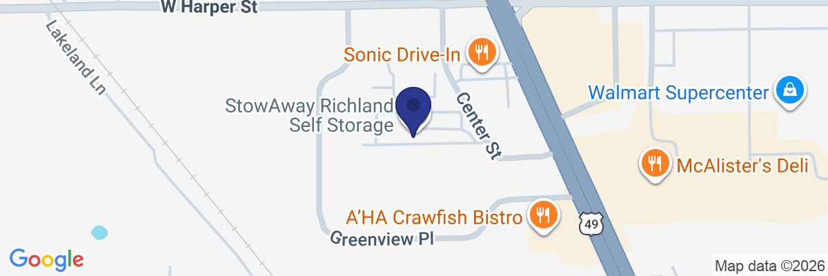 Map showing facility locations