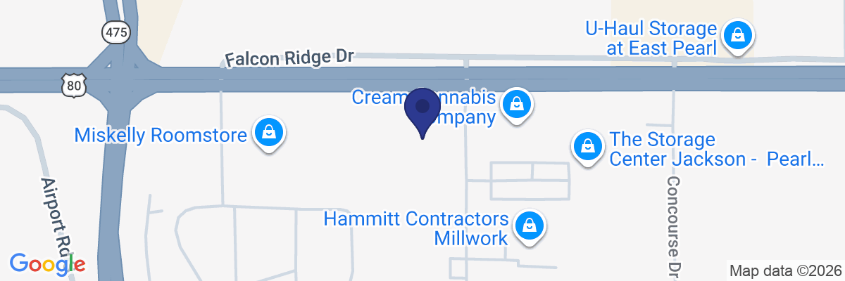 Map showing facility locations