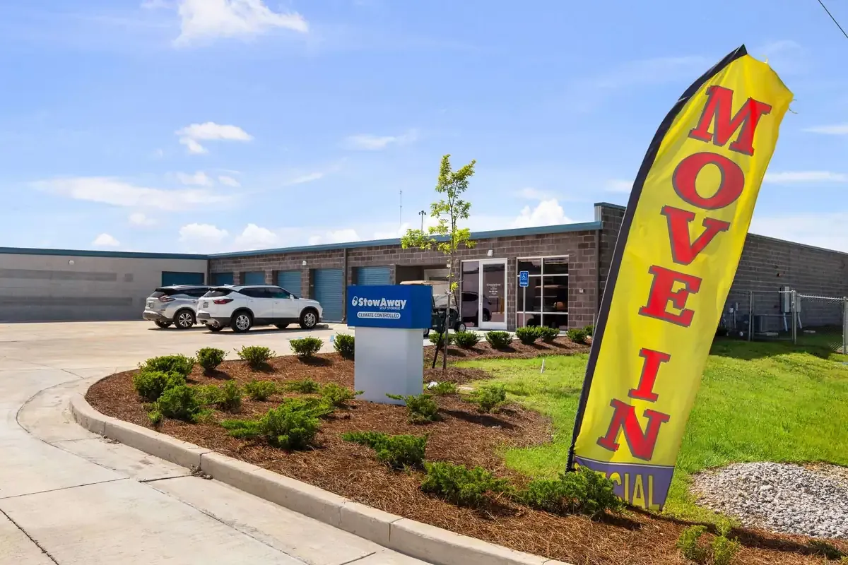 Entrance to storage facility