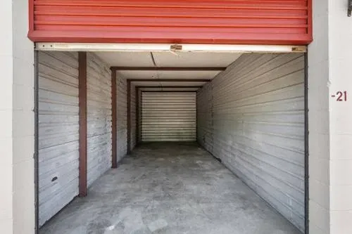 Interior of large storage unit
