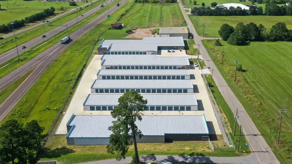 Storage facility from above